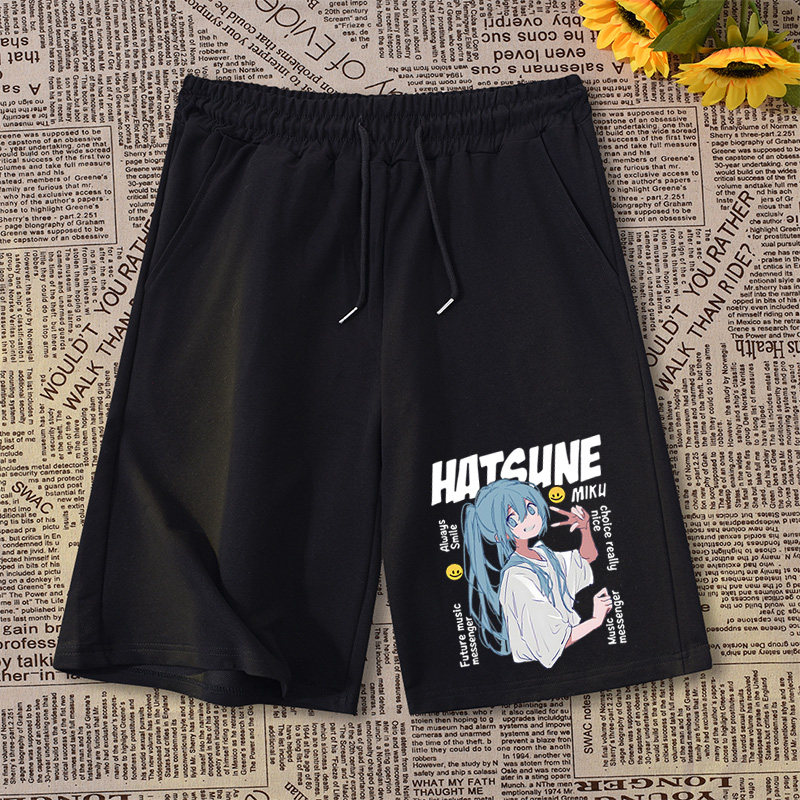 Summer Clothing Brands - Hatsune Miku Shorts Summer Male Female