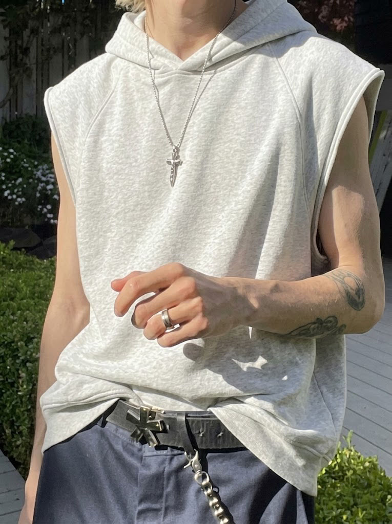Loose Sleeveless Hoodie Vest D - Summer Clothing Online review and price