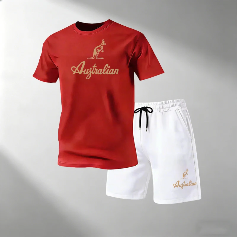 Men's Fitness T-Shirts Sets Br - Summer Gym Clothing review and price