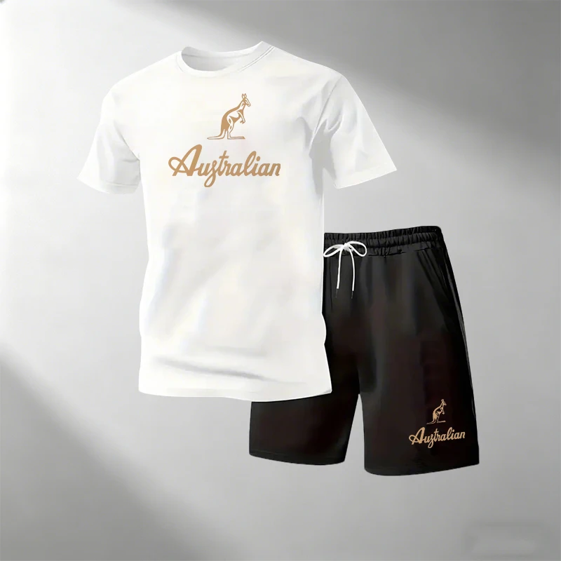 Men's Fitness T-Shirts Sets Br - Summer Gym Clothing review and price