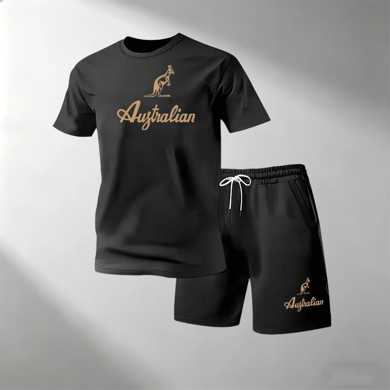Men's Fitness T-Shirts Sets Br - Summer Gym Clothing review and price