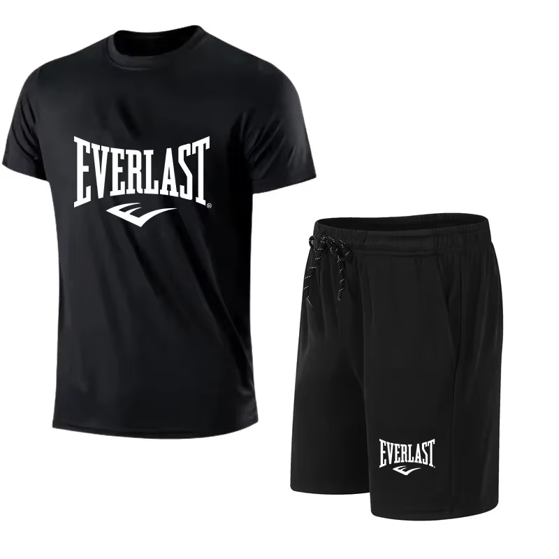 EVERLAST Men's T-shirt + Short - Summer Gym Clothing review and price