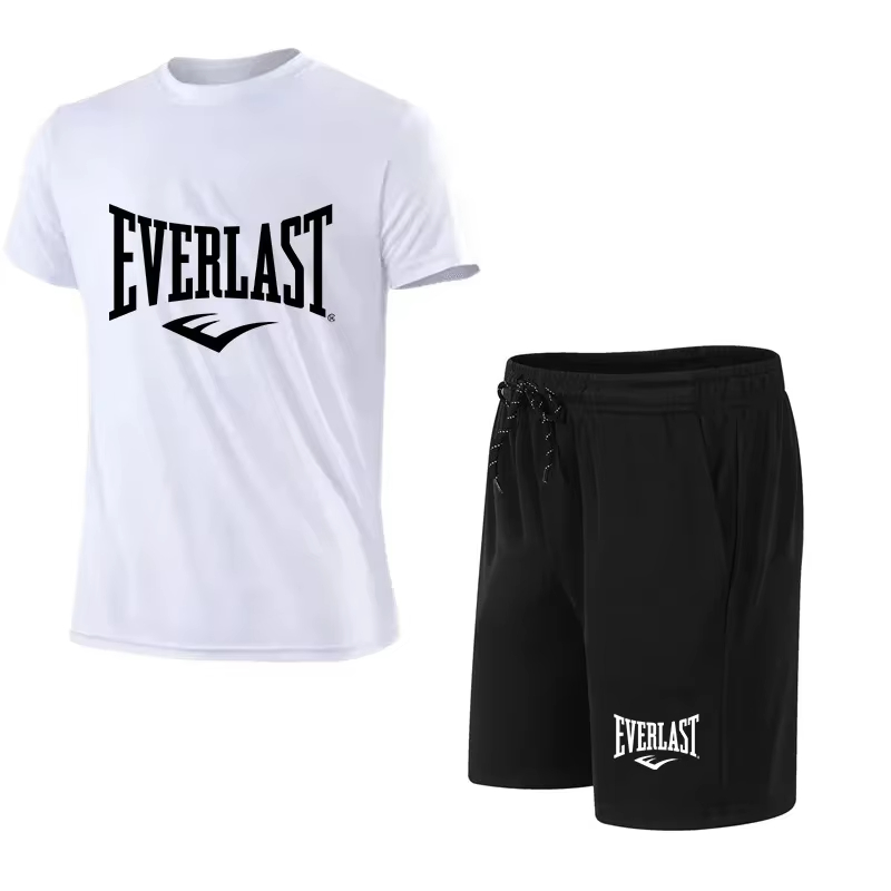EVERLAST Men's T-shirt + Short - Summer Gym Clothing review and price