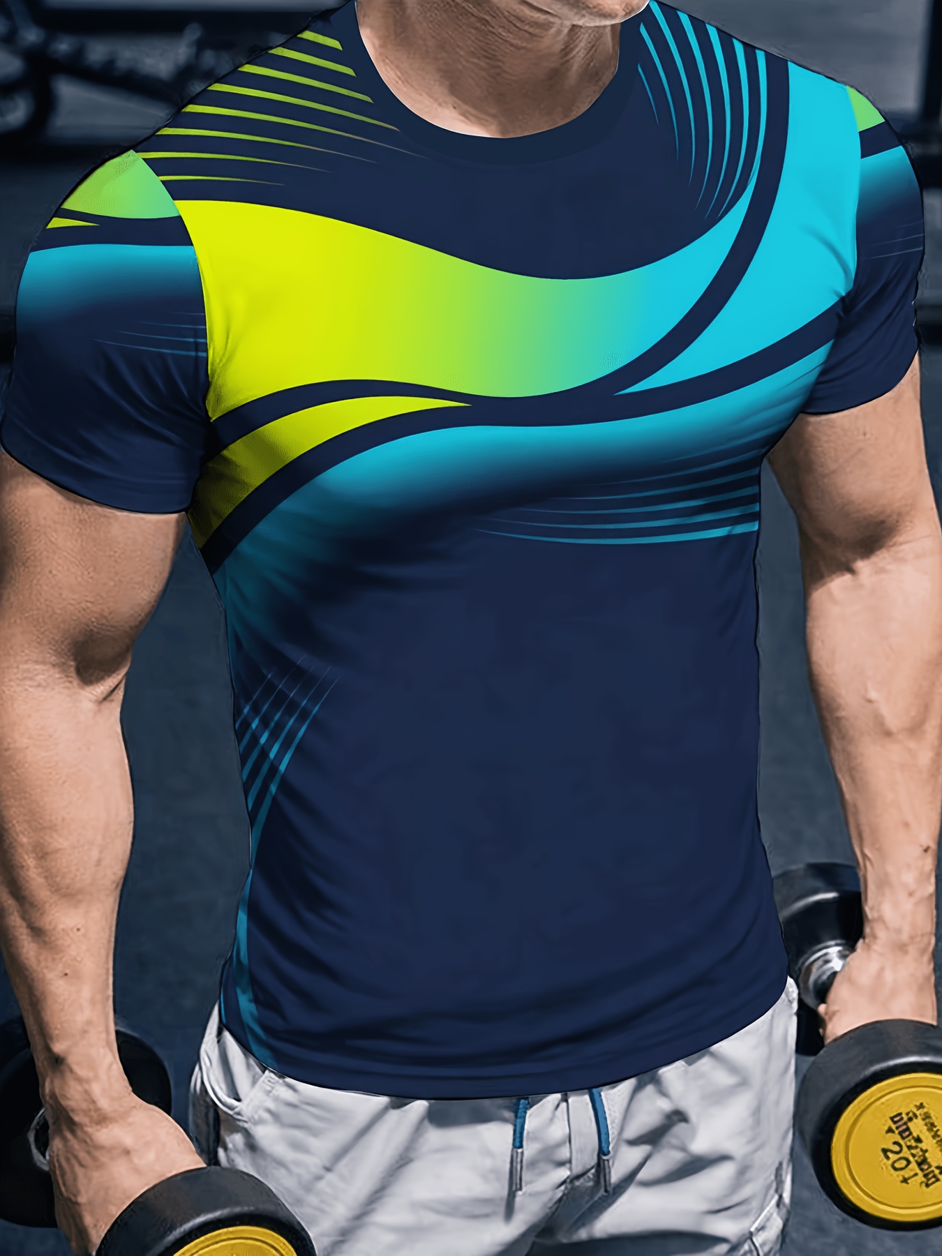 Men High Elastic Quick Dry Spo - Summer Gym Clothing review and price