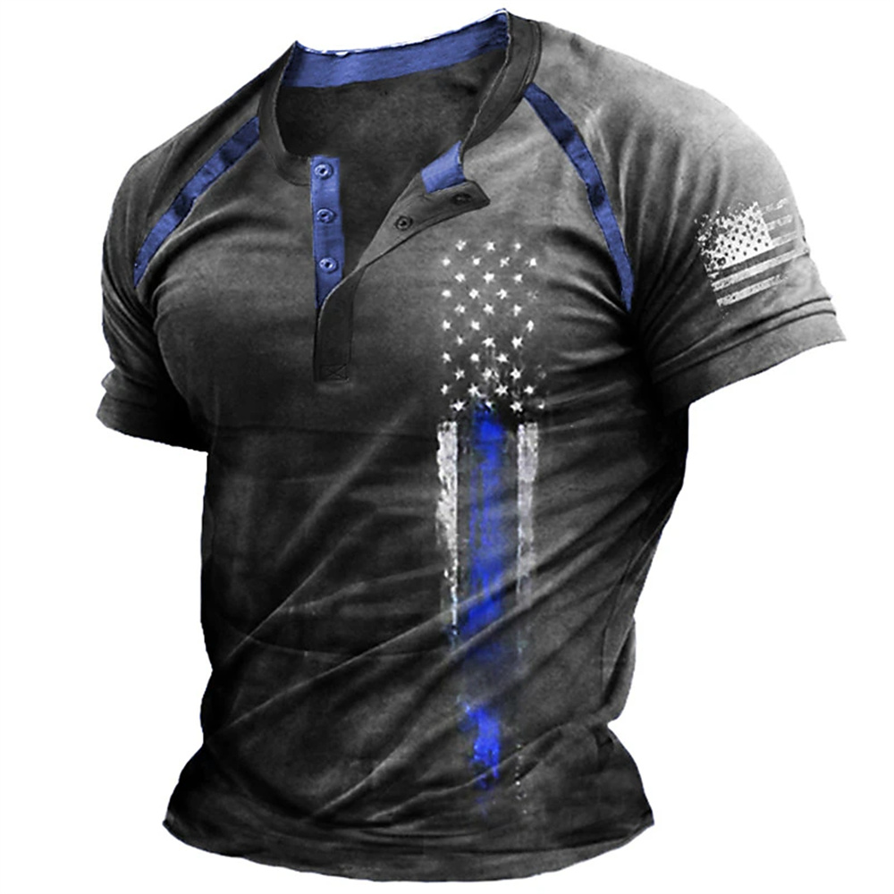 Funny 3D American Flag Print M - Summer Clothes Fashion review and price
