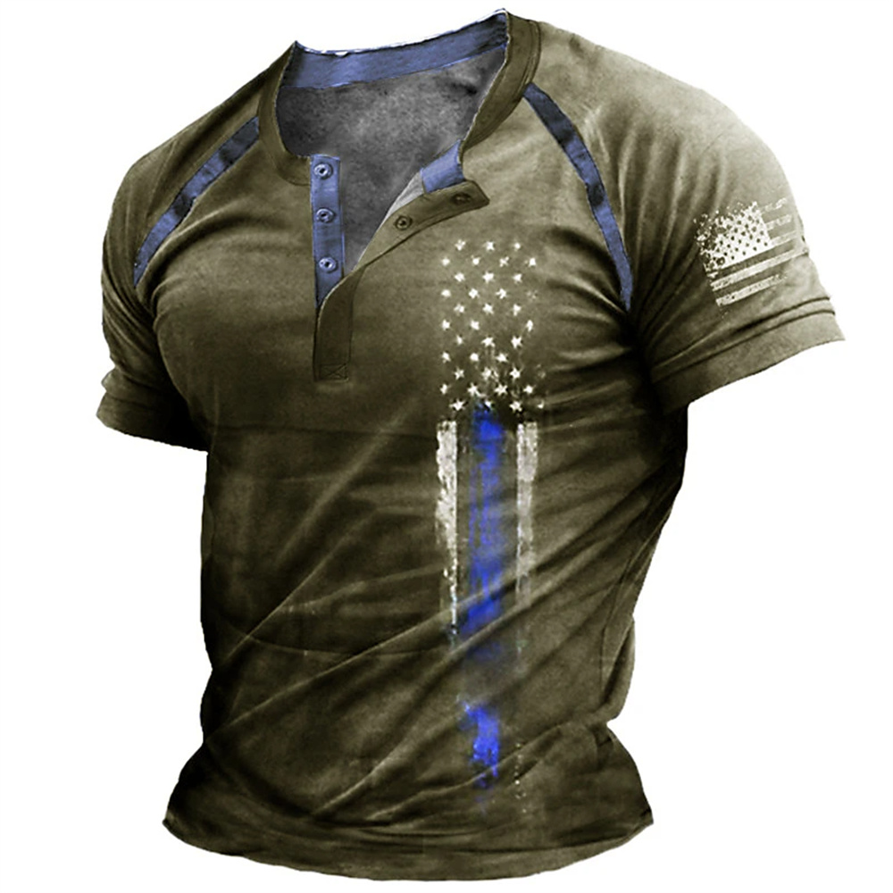 Funny 3D American Flag Print M - Summer Clothes Fashion review and price