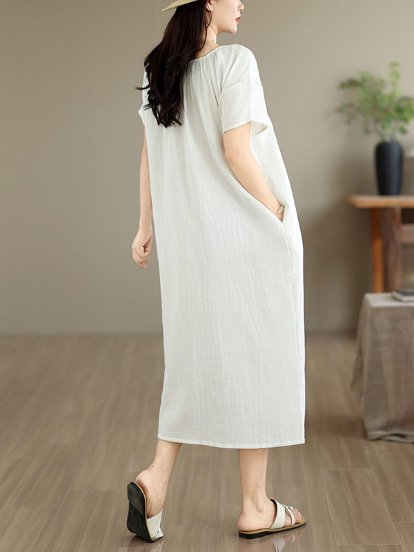 Summer New Casual Cotton Dress - Summer Clothing Outlet review and price