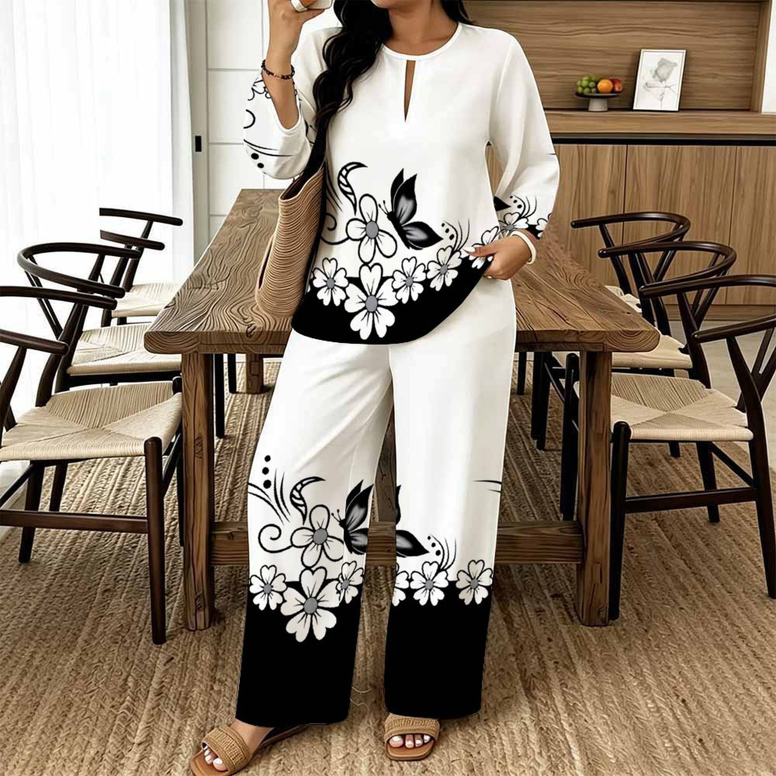 Women Casual Print Two Piece S - Summer Clothing Bundle review and price