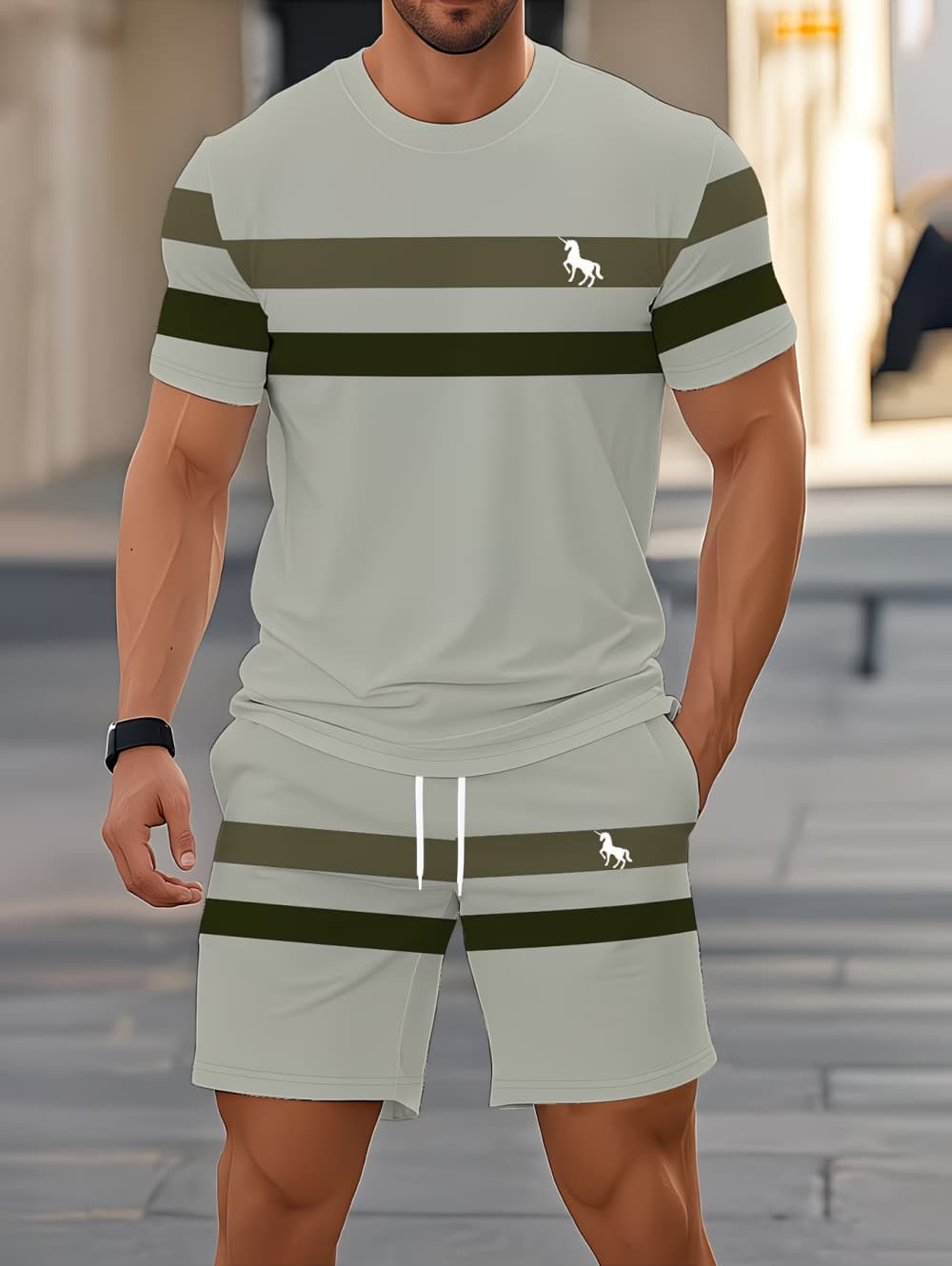 Men's Summer Sets Funny 3D Str - Summer Clothes Fashion review and price