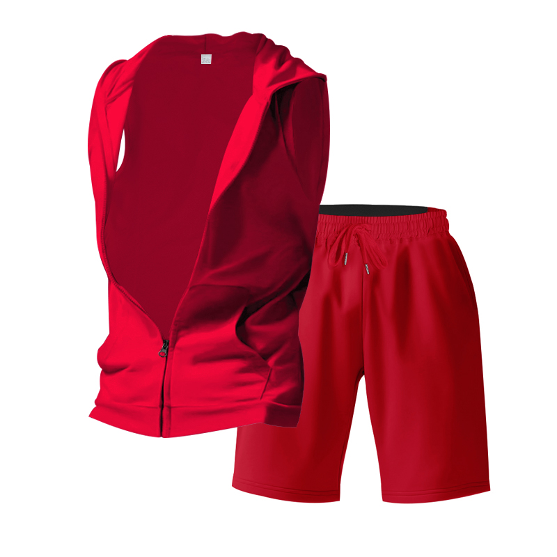 Men's Suit Sleeveless Hoodie T - Summer Gym Clothing review and price