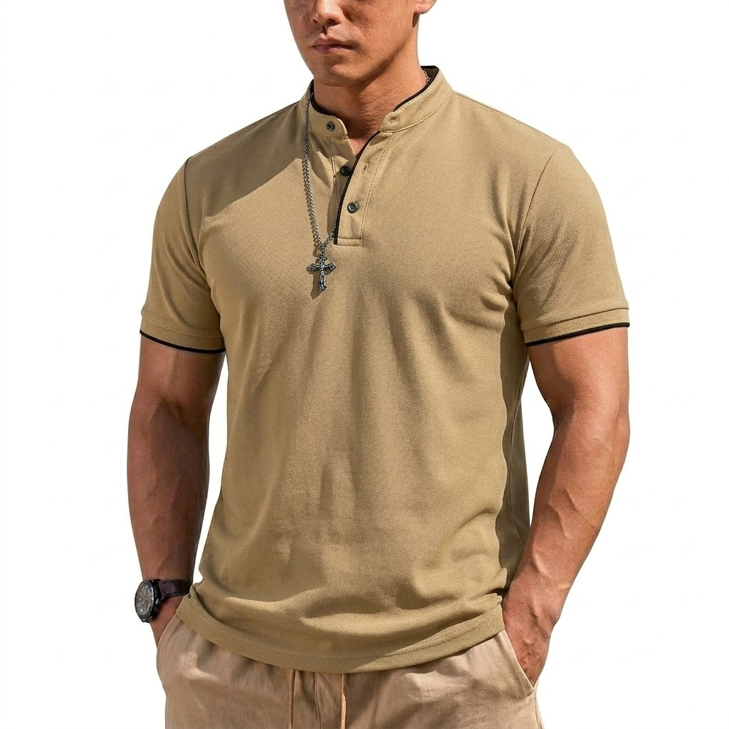 Summer Short Sleeve Henley Shi - Summer Gym Clothing review and price