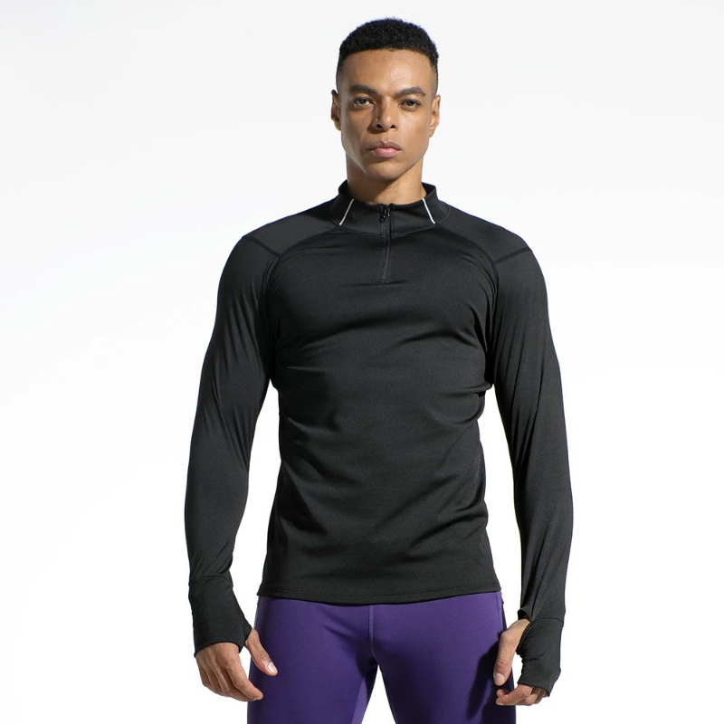 Men's Finger Hole Design Fall  - Summer Gym Clothing review and price